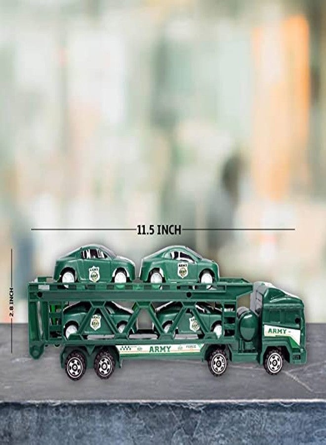 غلان مجموعة ألعاب شاحنات الجيش/المركبات العسكرية من GLAN للأطفال من الجنسين، هدية مثالية متعددة الألوان - Image 2